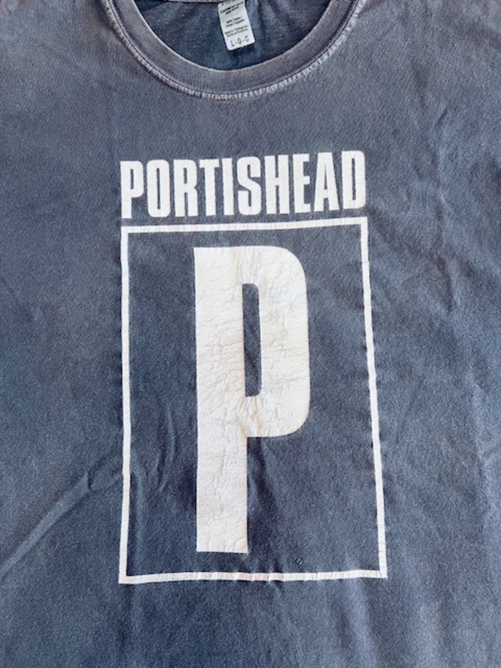 Vintage Portishead Comfort Colors Faded Charcoal Crewneck Tee